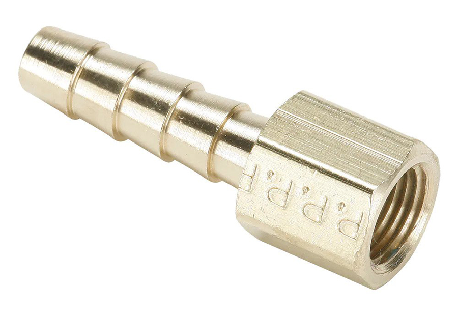<ul><li>Constructed from high-quality CA 360 and CA 345 brass, these rugged hose barb fittings feature pipe threads machined to Dryseal standards for leak-proof performance. Designed for use with a hose clamp or crimped ferrule, they support a wide temperature range of -40°F to +160°F at pressures up to 150 PSI. Their straightforward assembly—bottoming the hose against the stop ring or hex—ensures a secure, durable connection for diverse fluid and pneumatic applications.</li></ul>|